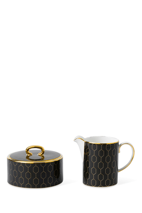 Arris Accent Cream and Sugar Set of Two