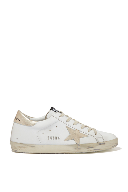 Super-Star Sneakers with Gold Foxing