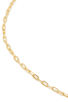 Jade Pavé Necklace, 18k Vermeil & Cubic Zirconia