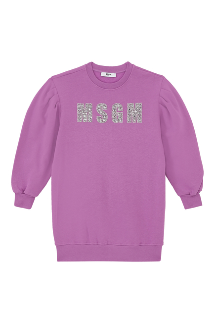 Kids Crystal Logo Sweater Dress