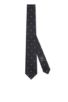Jacquard Bee Emblem Tie