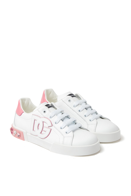 Kids Calfskin Portofino Sneakers