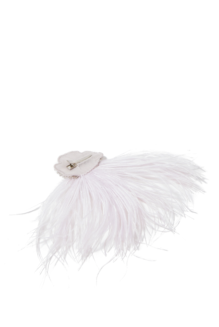 Kids Flower Feather Clip