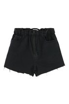 Paperbag Denim Shorts