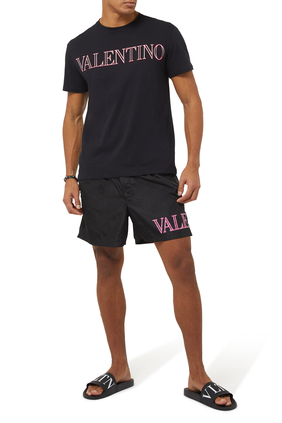 Logo Nylon Shorts