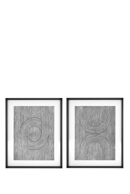 Cedar Grooves Framed Prints, Set Of 2