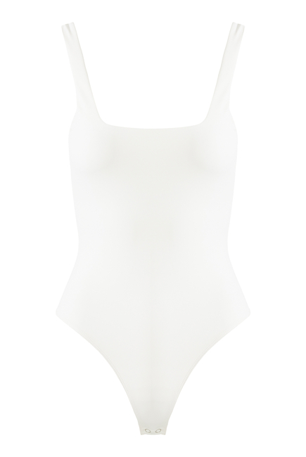 Good American, Scuba Modern Tank Bodysuit in Black