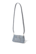 Jacquemus Le Petit Bambimou Denim Shoulder Bag, 330 Blue, Women's, Handbags & Purses Shoulder Bags