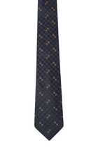 Monogram-Pattern Silk Tie