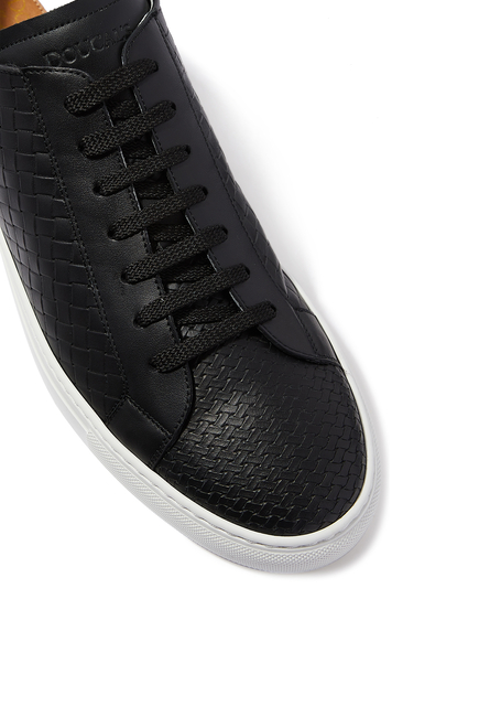 Woven Sneakers in Leather