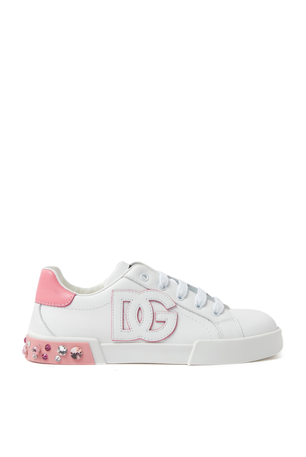 Kids Calfskin Portofino Sneakers