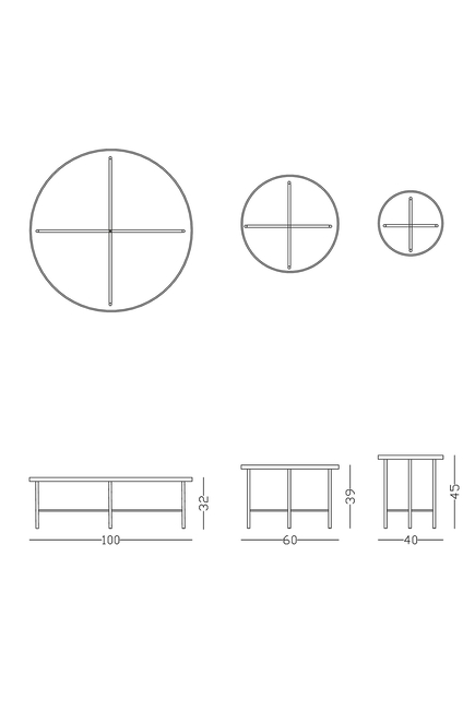 Simetria Round Low Table