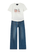 Kids Patch Pocket Denim Jeans