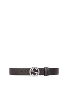 Reversible Gucci Signature Leather Belt