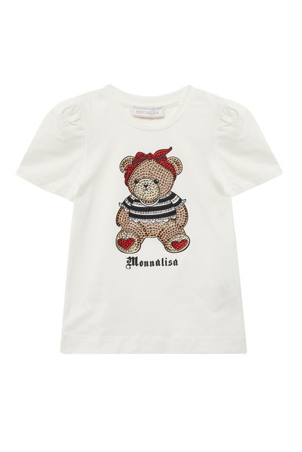 Teddy Bear Print T-shirt