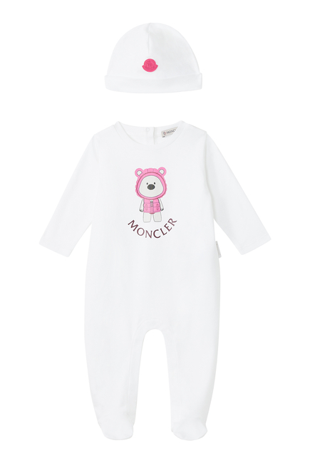 Graphic Logo Jumpsuit and Beanie Set