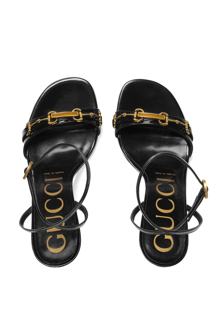 Buy Gucci Horsebit Chain Sandals - Womens for AED 3150.00 Sandals ...