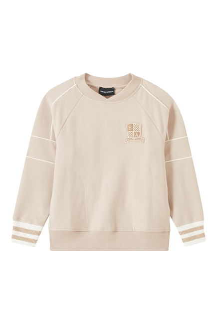 Kids Logo Crest Cotton Sweatshirt