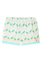 Diamond Monogram Silk Shorts