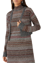 Sequin Knit Crop Cardigan