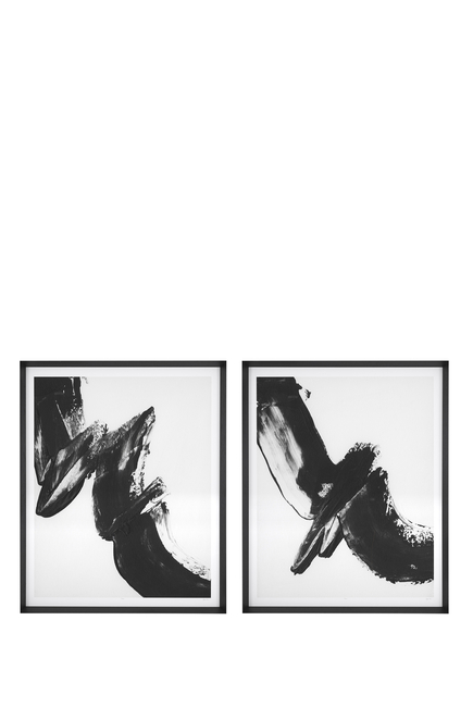 Black Expression Framed Prints, Set Of 2