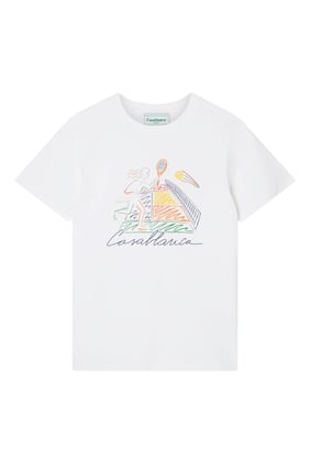 Jeu De Crayon Screen-Printed Baby T-Shirt