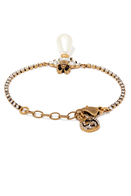 Aged Pearl Bee Bracelet