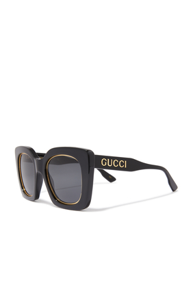 Oversized Square-Frame Sunglasses