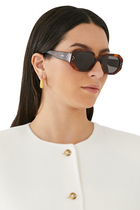 Dots Oval Sunglasses