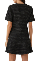 Tweed Short-Sleeved Dress