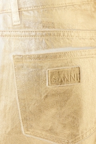 Foil Denim Wide-Leg Jeans