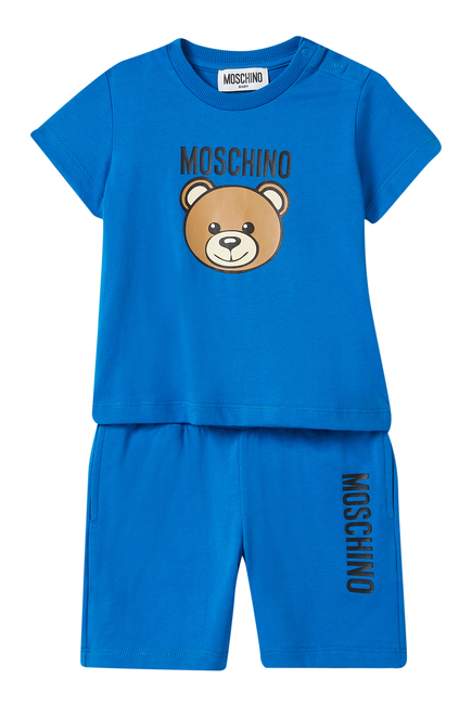 Kids Teddy Logo Short Set