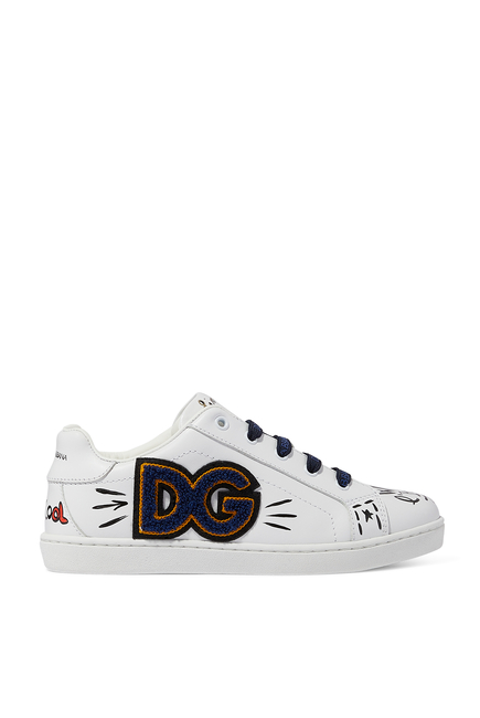 Buy Dolce & Gabbana Hand-painted Sneakers with DG Patch for Boy |  Bloomingdale's UAE