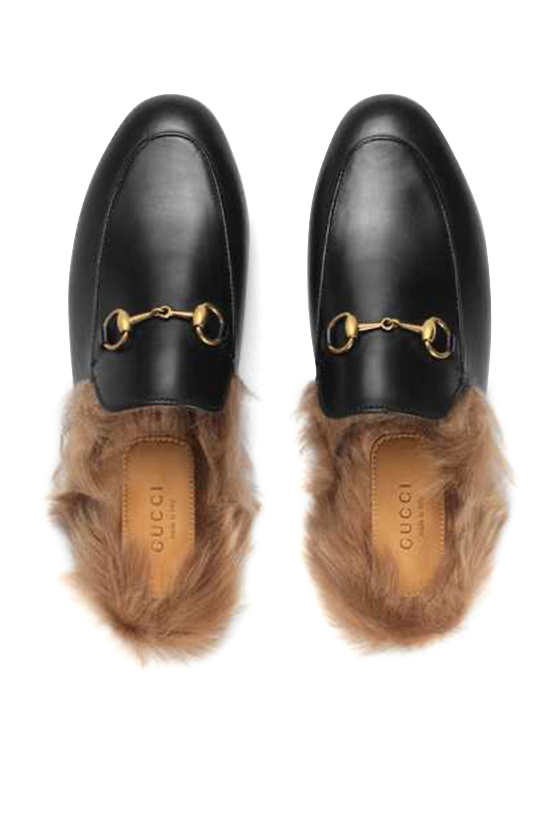 Gucci fur deals slippers