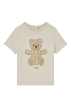 Kids Teddy Logo Print T-Shirt