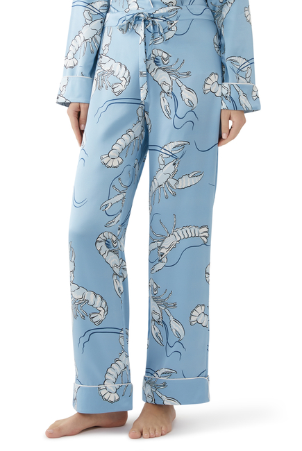 Lila Poseidon Lobster Pajama Set