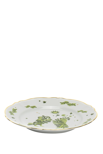Floral Decal Dinner Plate