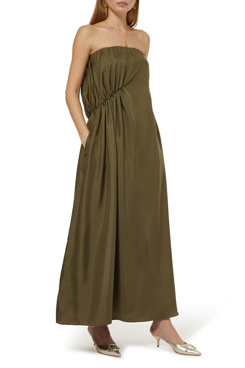 Buy Esse Studios Gathered Strapless Dress - Womens for AED 2350.00 All ...