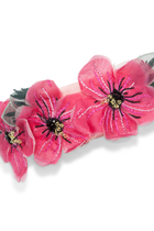 Kids Satin Floral Headband