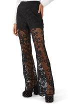 Corded Lace Flared Pants