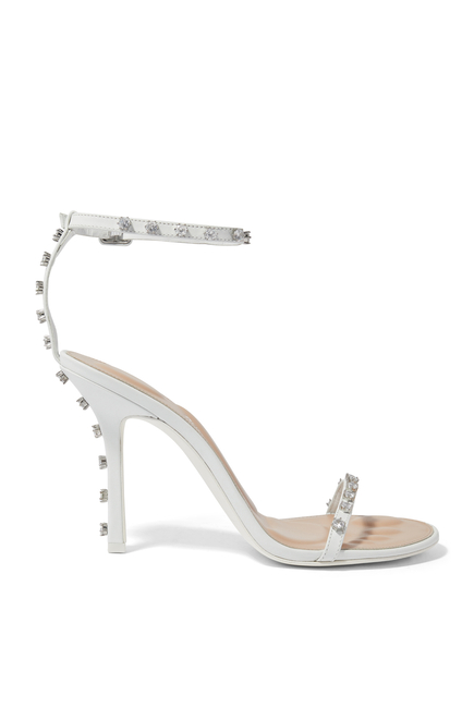 Nicki 105 Crystal-Studded Strappy Sandals