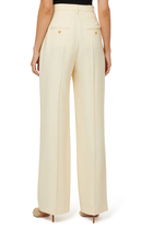 High-Waisted Tailored Trousers
