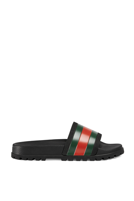 Gucci Web Slide Sandals