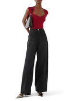 Bethany Wide-Leg Denim Jeans