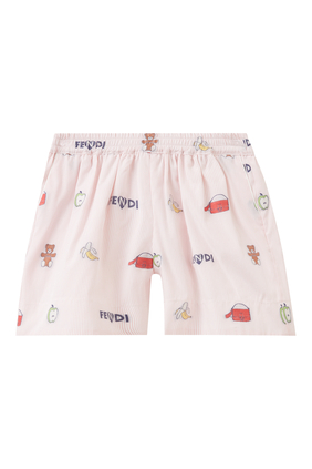 Kids Emblem Poplin Shorts