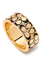 Quilted C Band Ring