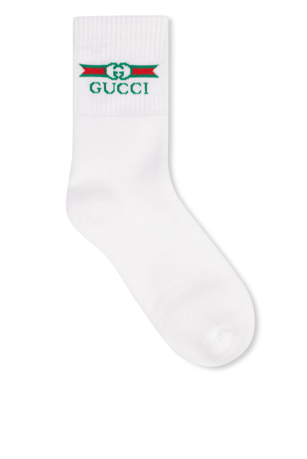Gucci Logo Cotton Socks