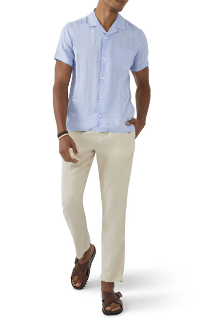 Monaco Short Sleeve Linen Shirt