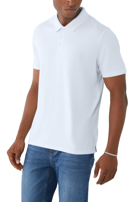 Pima Cotton Short-Sleeve Polo Shirt