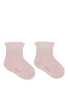 Romantic Net Baby Short Socks
